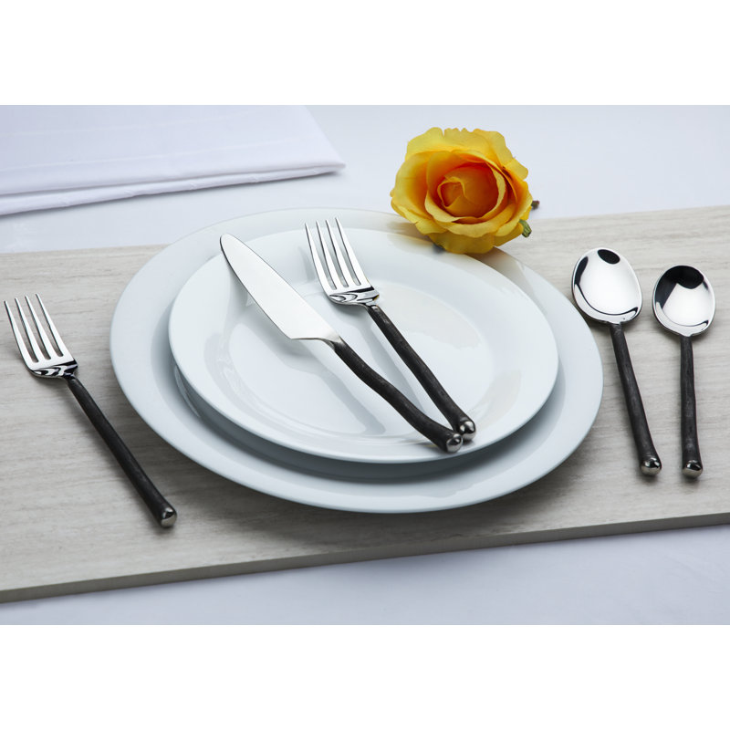 Handmade Montana 20 Piece 18/10 Stainless Steel Flatware Set & Reviews